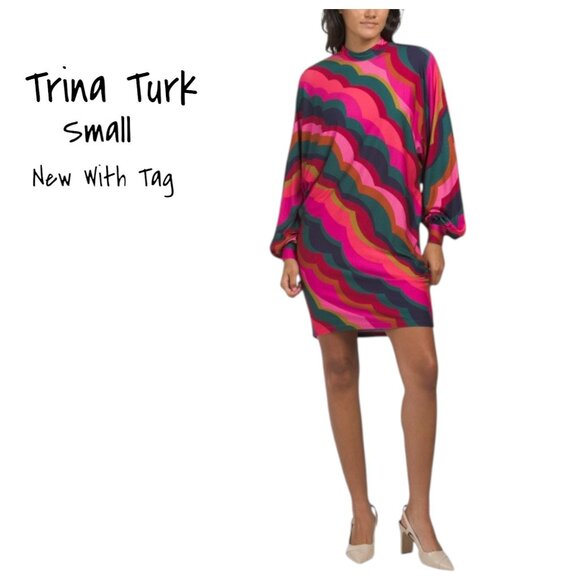 Trina Turk Enjoyment Mini Dress Size Small New With Tags - Picture 1 of 2